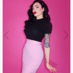 BAD GIRL CROP TOP -BLACK -VIXEN BY MICHELINE PITT